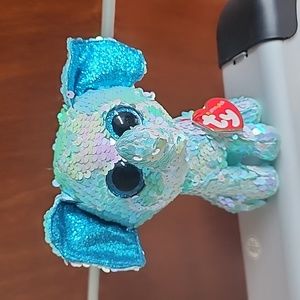 Nwt Ty sequined elephant plush toy